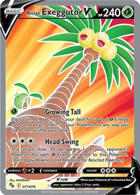 Alolan Exeggutor V (Full Art) - Pokemon GO - Near Mint