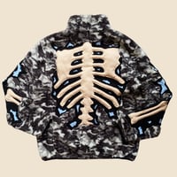 Image 7 of REWORKED NIKE CRACKY 3D PUFF SKELETON SHERPA ARMY JACKET SIZE M