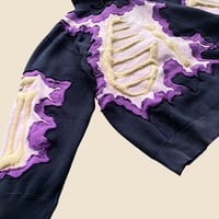 Image 2 of REWORKED NIKE CRACKY TRIPLE LAYER 3D SKELETON HOODIE SIZE L