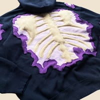 Image 5 of REWORKED NIKE CRACKY TRIPLE LAYER 3D SKELETON HOODIE SIZE L