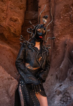 Image of Toxic Vision x Pandation Forge- 20th Anniversary- 'The Serpent' sculpted iron jacket