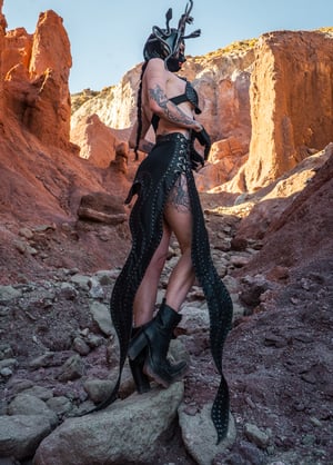 Image of Toxic Vision 20th Anniversary 'The Serpent' sculpted snake skirt