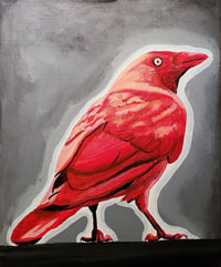 Image 1 of Red Bird Painting