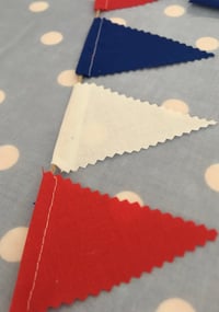 Image 2 of Mini Red, White & Blue Bunting