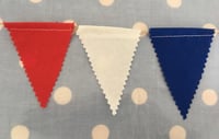 Image 3 of Mini Red, White & Blue Bunting
