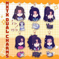 Image 1 of [Last Call] MXTX Dual Charm Keychain