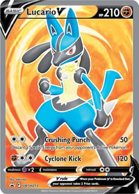 Lucario V - SWSH213 - SWSH: Sword & Shield Promo Card - Near Mint