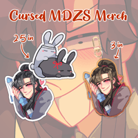 Image 2 of Cursed MDZS Stickers/keychain