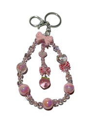 Image 3 of 1PC. OOAK ACRYLIC/RESIN BEADED KEY RING LANYARD/ PURSE SWAG/CELL PHONE SWAG