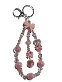 Image 5 of 1PC. OOAK ACRYLIC/RESIN BEADED KEY RING LANYARD/ PURSE SWAG/CELL PHONE SWAG