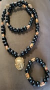 Ashanti Mask Necklace & Bracelet Set