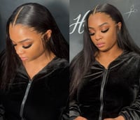 Lagos hairline wig straight widos peak wig virgin human hair straight 150%