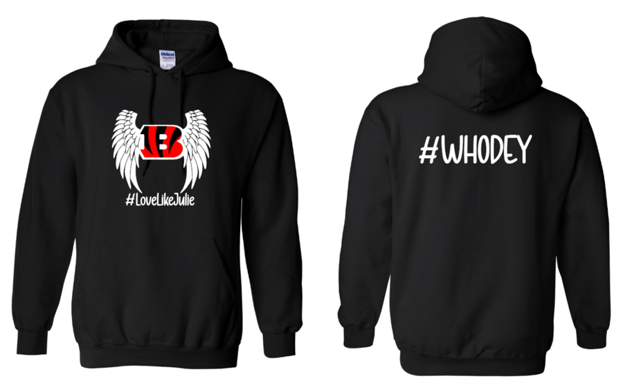 Image of #LoveLikeJulie Memorial Bengals hoodie