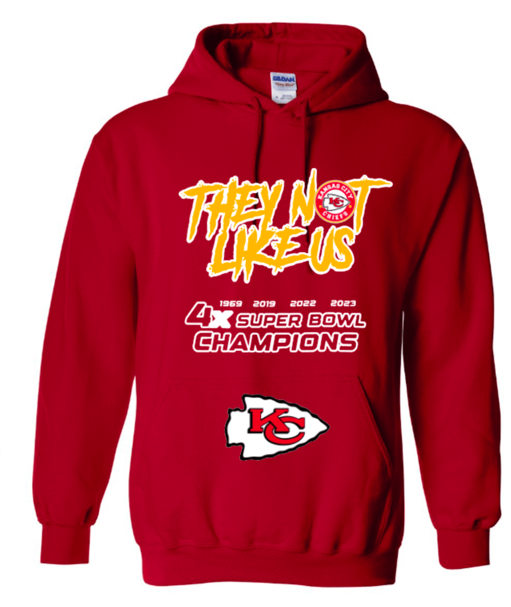 Image of KC CHIEFS/4X NLU HOODIE-RED