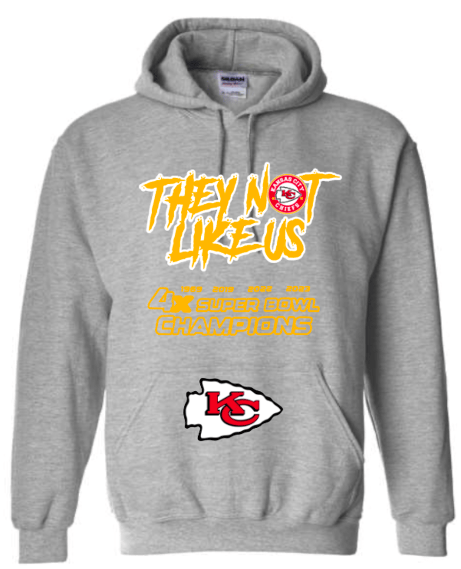 Image of KC CHIEFS/4X NLU HOODIE-GREY
