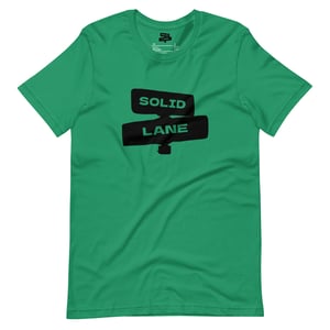 Image of Black Solid Lane Logo T-Shirt