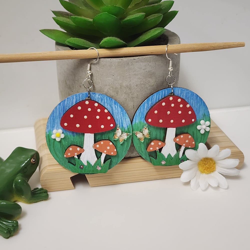 Image of Mushroom Earrings 