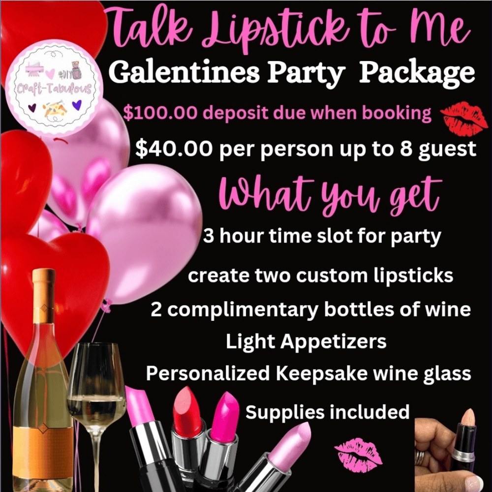 Image of Talk lipstick to me Galentines private party