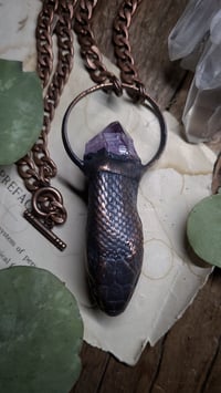 Image 4 of Kingsnake Head and Crystal Amulet