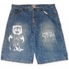 Navy Baggy Jorts 38"