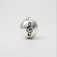Image 5 of Apple treble clef necklace 