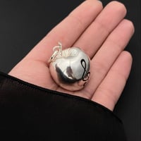 Image 2 of Apple treble clef necklace 