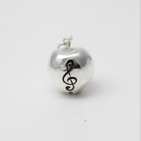 Image 3 of Apple treble clef necklace 