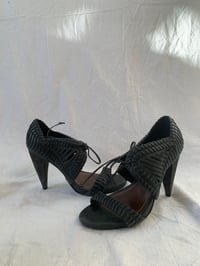 Image 3 of All Saints Woven Leather Heels
