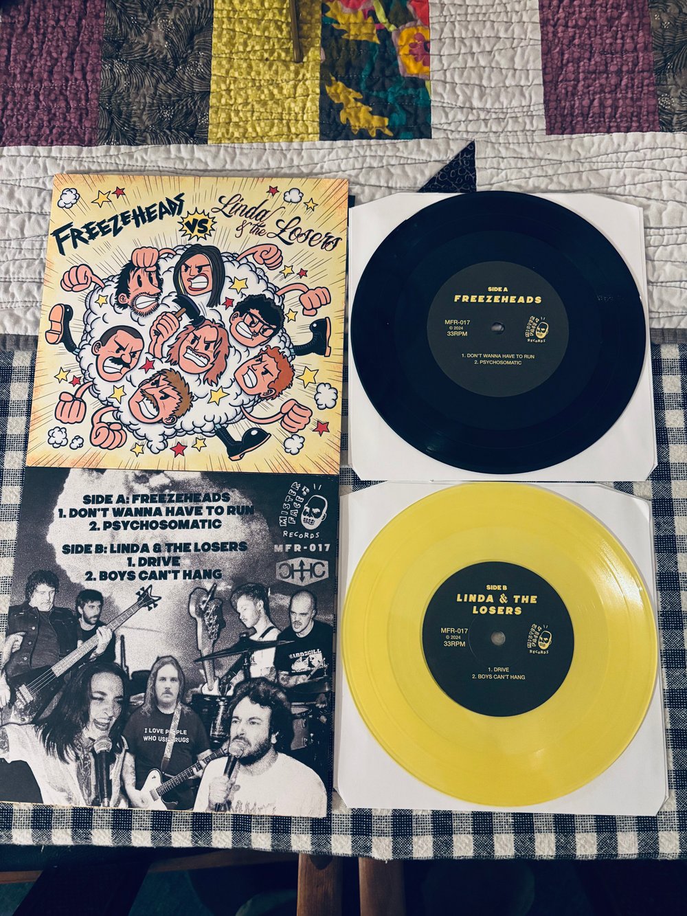 Freezeheads / Linda And The Losers Split 7"