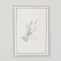 Sending Love & Light - Hand Finished Card