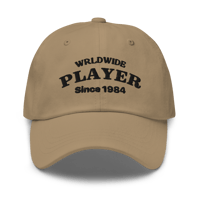 Image 4 of WRLDWIDE PLAYER Blk Dad Hat