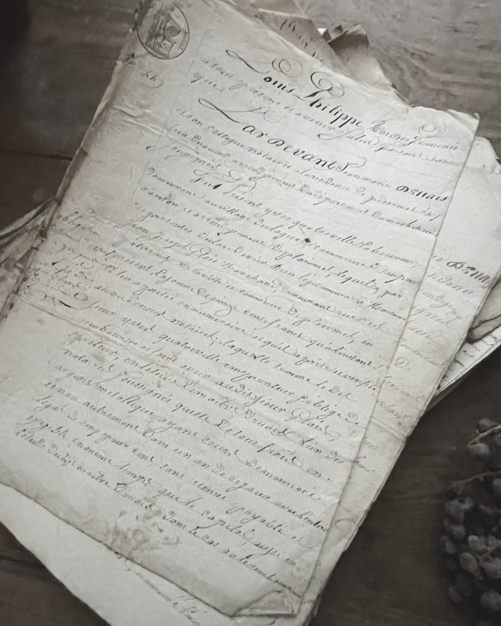 Image of Old French Documents 