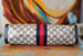 Image of Vtg Gucci XL Blue Monogram Clutch 