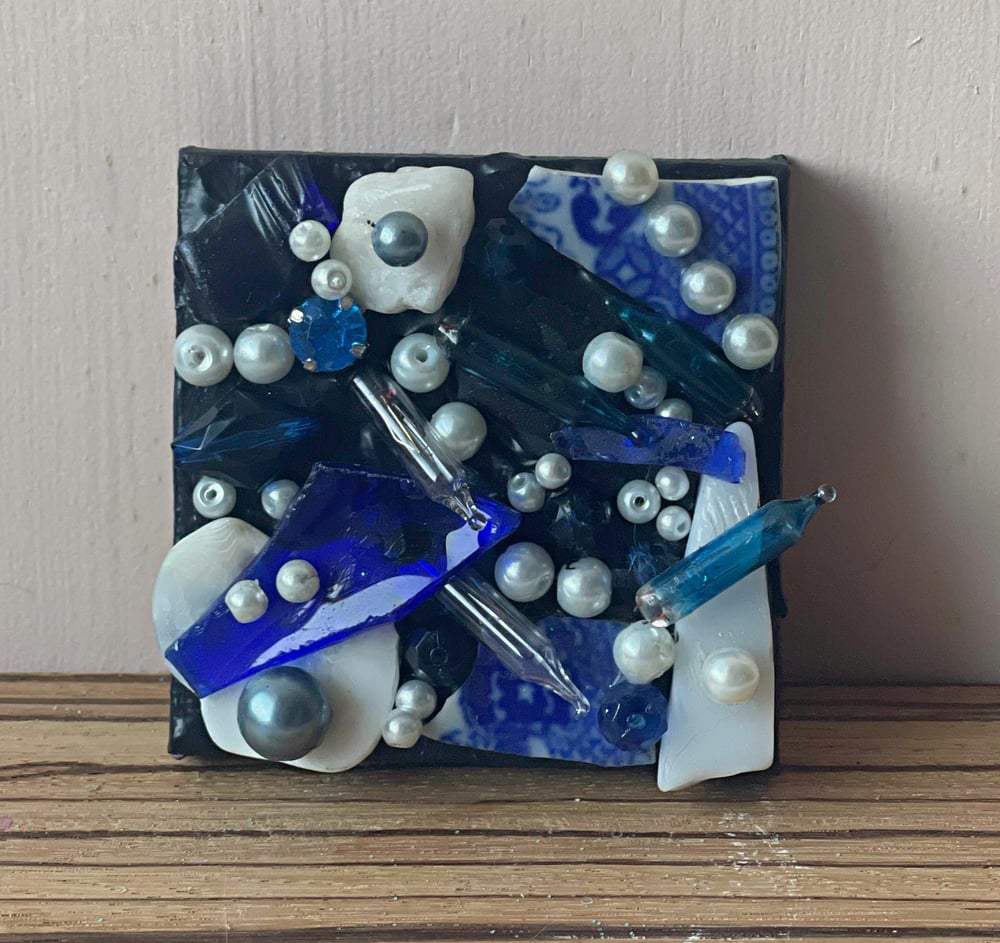 Image of Pieces - Blue & White