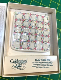 Image 1 of Celebration of American Quilts Ornament- Double Wedding Ring