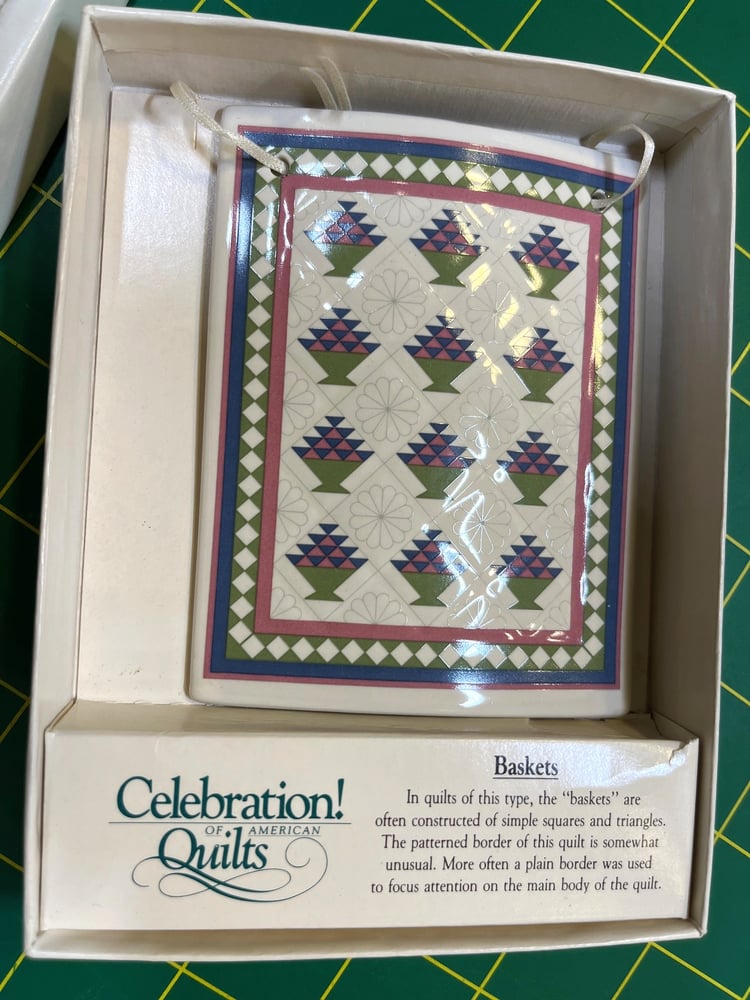 Image of Celebration of American Quilts Ornament-Baskets