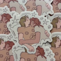 Image 2 of sleeping sunny and ray sticker