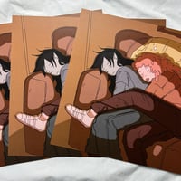 Image 3 of bubbline sleeping print