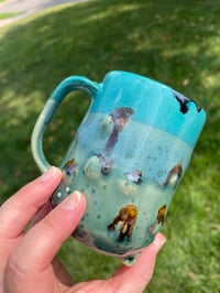 Image 3 of Magical Diorama Mug Mushroom 8oz (color changing details with warm beverage) 