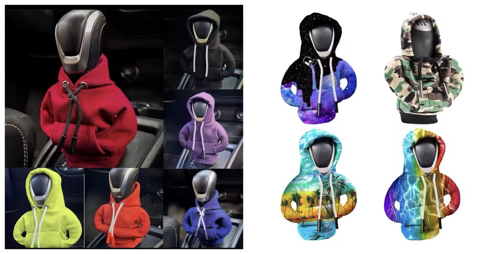 Image of Mini Hoodie for Car Gear Shift Knob – Trendy, Unique, and Stylish!