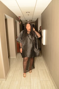 Image 2 of RYGYNA SHORT KAFTAN (BLACK)