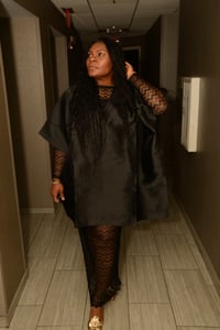 Image 1 of RYGYNA SHORT KAFTAN (BLACK)