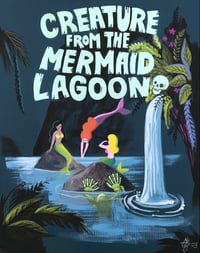 Creature From The Mermaid Lagoon - Super Extra Large 16x20