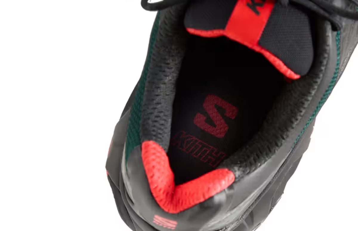 KITH × Salomon \"Black/Scarab/Fiery Red\" Kith for Salomon XT-4K Mens Size 12 Black/ Scarab/Fiery Red