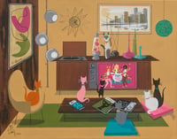 Cat TV - Josie and the Pussycats - Super Extra Large 16x20