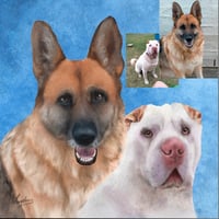 Image 4 of Multiple pets on canvas 