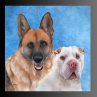 Image 1 of Multiple pets on canvas 