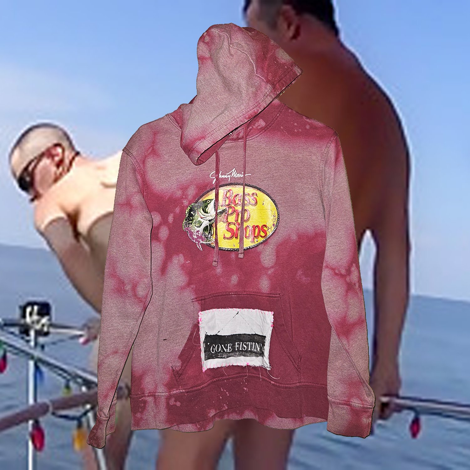 Image of gone fistin' x bass pro (small hoodie)