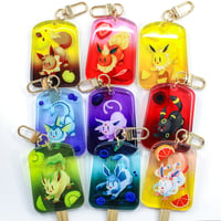 Image 2 of Eeveelution Ice Pop Acrylic Charms