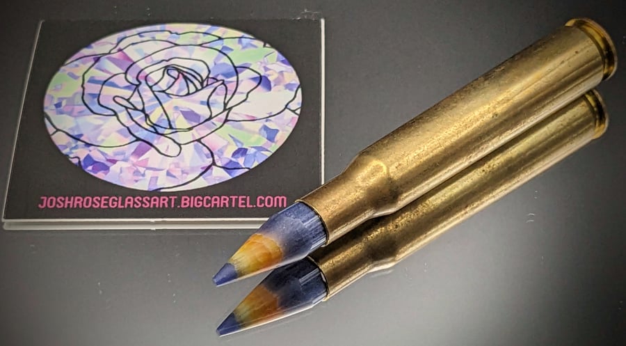 Image of "words as weapons" decorative glass pencils